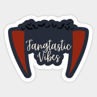 Fangstatic Vibes Halloween Designs Sticker